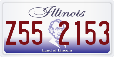IL license plate Z552153