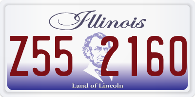 IL license plate Z552160