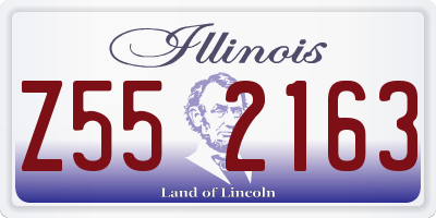 IL license plate Z552163