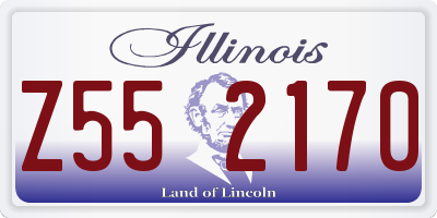 IL license plate Z552170