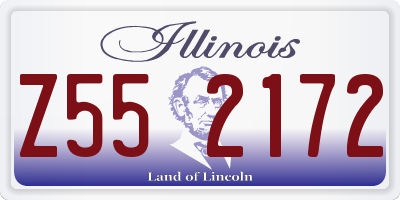 IL license plate Z552172