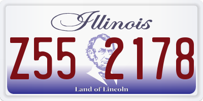 IL license plate Z552178