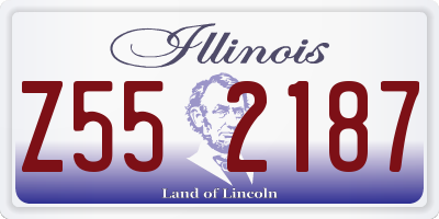 IL license plate Z552187