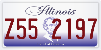 IL license plate Z552197