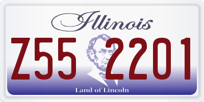 IL license plate Z552201