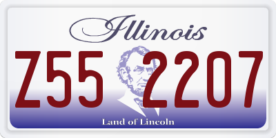 IL license plate Z552207