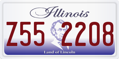 IL license plate Z552208