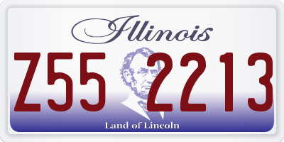 IL license plate Z552213