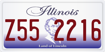 IL license plate Z552216