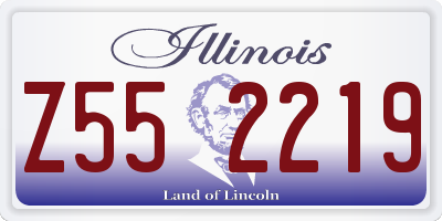 IL license plate Z552219