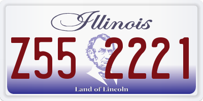 IL license plate Z552221