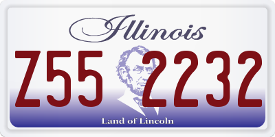 IL license plate Z552232