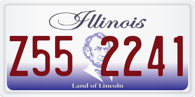 IL license plate Z552241