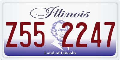 IL license plate Z552247