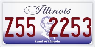 IL license plate Z552253