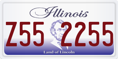 IL license plate Z552255