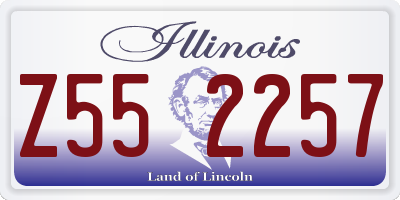 IL license plate Z552257