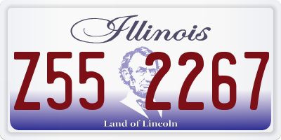 IL license plate Z552267