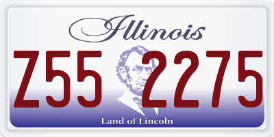 IL license plate Z552275