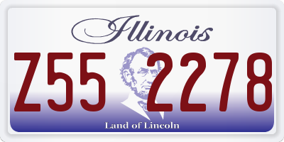 IL license plate Z552278