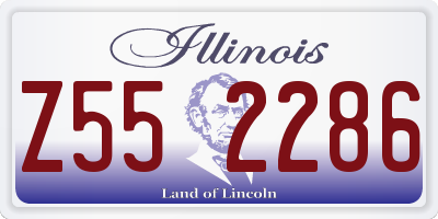 IL license plate Z552286