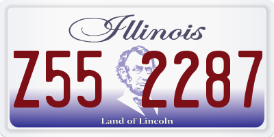 IL license plate Z552287