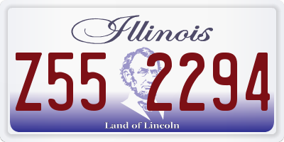 IL license plate Z552294