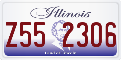 IL license plate Z552306