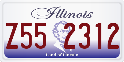 IL license plate Z552312
