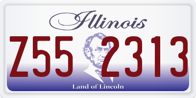 IL license plate Z552313