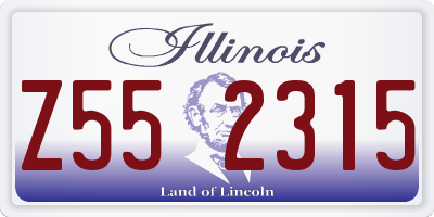 IL license plate Z552315