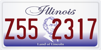 IL license plate Z552317