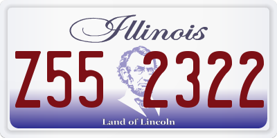 IL license plate Z552322