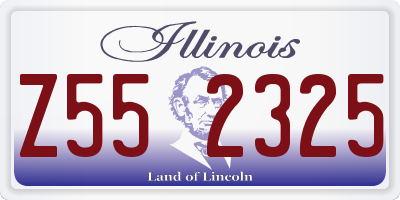 IL license plate Z552325