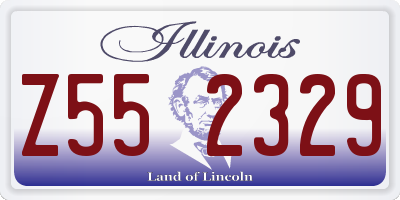 IL license plate Z552329