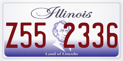 IL license plate Z552336