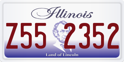 IL license plate Z552352
