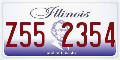 IL license plate Z552354