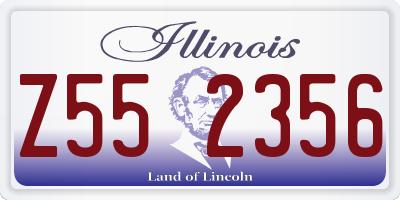 IL license plate Z552356