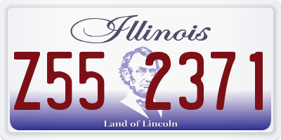 IL license plate Z552371