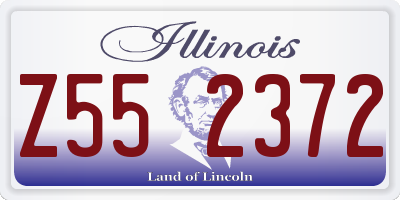 IL license plate Z552372