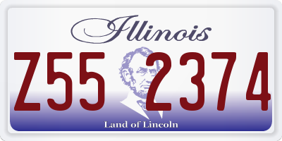 IL license plate Z552374
