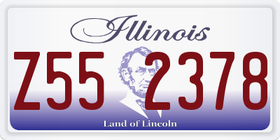 IL license plate Z552378