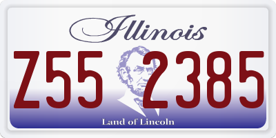 IL license plate Z552385