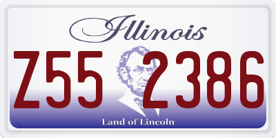 IL license plate Z552386