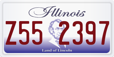 IL license plate Z552397