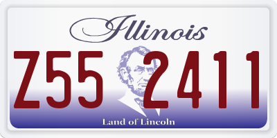 IL license plate Z552411