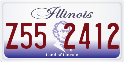 IL license plate Z552412