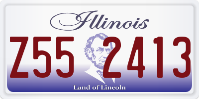 IL license plate Z552413