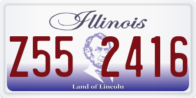 IL license plate Z552416